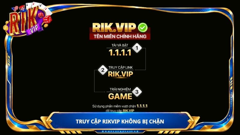 Truy cập Rikvip không bị chặn